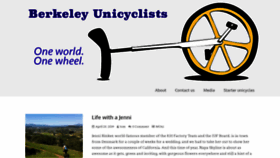 What Berkeleyunicycling.org website looked like in 2019 (4 years ago)
