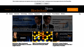 What Blockchain.news website looked like in 2019 (4 years ago)