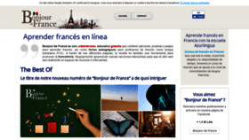 What Bonjourdefrance.es website looked like in 2019 (4 years ago)