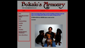 What Bokalosarmoury.com website looked like in 2019 (4 years ago)