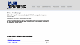 What Bauruempregos.com.br website looked like in 2019 (4 years ago)