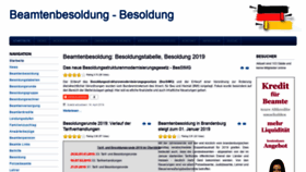 What Beamtenbesoldung.org website looked like in 2019 (4 years ago)