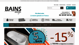 What Bains-design.fr website looked like in 2019 (4 years ago)