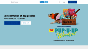 What Barkbox.com website looked like in 2019 (4 years ago)