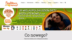 What Bezglutenowamama.pl website looked like in 2019 (4 years ago)