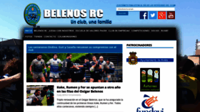What Belenosrugby.com website looked like in 2019 (4 years ago)
