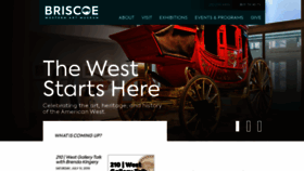 What Briscoemuseum.org website looked like in 2019 (4 years ago)