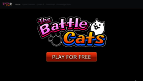 What Battlecats.io website looked like in 2019 (4 years ago)