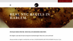 What Bosbagels.com website looked like in 2019 (4 years ago)