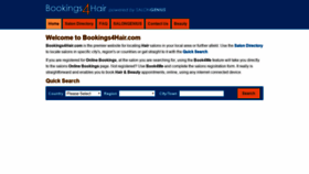 What Bookings4hair.com website looked like in 2019 (4 years ago)