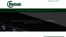 What Betek-norge.no website looked like in 2019 (4 years ago)