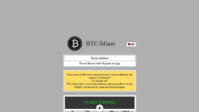 What Btc-miner.online website looked like in 2019 (4 years ago)