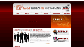 What Balajiglobalhr.com website looked like in 2019 (4 years ago)