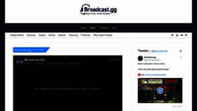 What Broadcast.gg website looked like in 2019 (4 years ago)