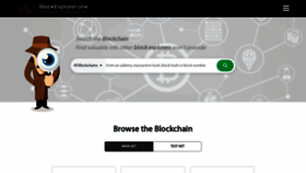 What Blockexplorer.one website looked like in 2019 (4 years ago)