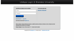 What Brandeis.libapps.com website looked like in 2019 (4 years ago)