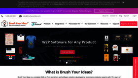 What Brushyourideas.com website looked like in 2019 (4 years ago)