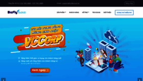 What Bizflycloud.vn website looked like in 2019 (4 years ago)
