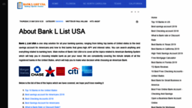 What Bankllist.us website looked like in 2019 (4 years ago)