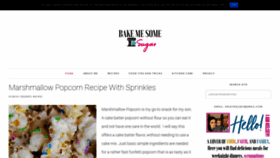 What Bakemesomesugar.com website looked like in 2019 (4 years ago)