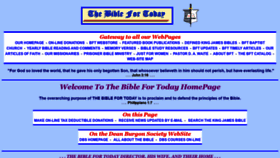 What Biblefortoday.org website looked like in 2019 (4 years ago)