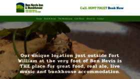What Ben-nevis-inn.co.uk website looked like in 2019 (4 years ago)