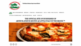 What Bronxlittleitaly.com website looked like in 2019 (4 years ago)