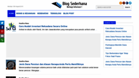 What Blogsederhana.web.id website looked like in 2019 (4 years ago)
