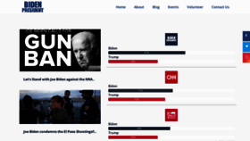 What Bidenpresident.com website looked like in 2019 (6 years ago)