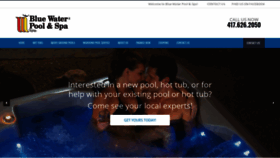 What Bluewaterpools.com website looked like in 2019 (4 years ago)