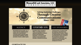What Blumenfeldpr.com website looked like in 2019 (4 years ago)