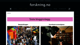 What Blogg.forskning.no website looked like in 2019 (4 years ago)