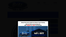 What Britzcouriersremovals.co.za website looked like in 2019 (4 years ago)