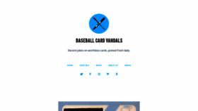 What Baseballcardvandals.com website looked like in 2019 (4 years ago)