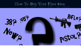 What Buyyourfirstgun.com website looked like in 2019 (4 years ago)