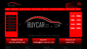 What Buycar123.com website looked like in 2019 (4 years ago)