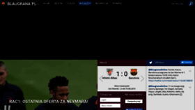 What Blaugrana.pl website looked like in 2019 (4 years ago)