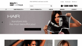 What Beautyandhairaustralia.com.au website looked like in 2019 (4 years ago)