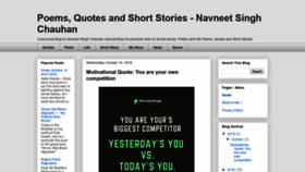 What Blog.navneetchauhan.com website looked like in 2019 (4 years ago)