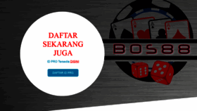 What Bos88.id website looked like in 2019 (4 years ago)