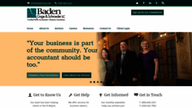 What Badencpa.com website looked like in 2019 (4 years ago)