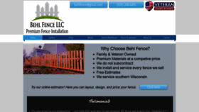 What Behlfence.com website looked like in 2019 (4 years ago)