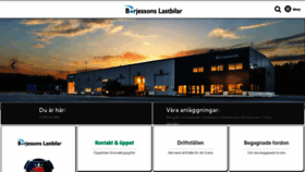 What Borjessonslastbilar.se website looked like in 2019 (4 years ago)