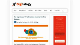 What Blog.digitalogy.co website looked like in 2019 (6 years ago)