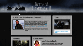 What Bernardcornwell.net website looked like in 2019 (4 years ago)