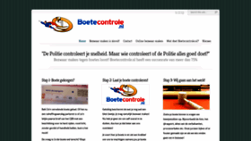 What Boetecontrole.nl website looked like in 2019 (6 years ago)