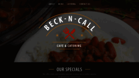 What Beckncallcafe.com website looked like in 2019 (4 years ago)
