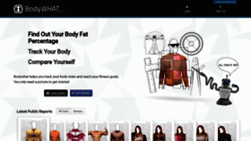 What Bodywhat.com website looked like in 2019 (4 years ago)