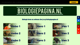 What Biologiepagina.nl website looked like in 2019 (4 years ago)