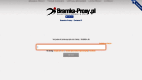What Bramka-proxy.pl website looked like in 2019 (4 years ago)